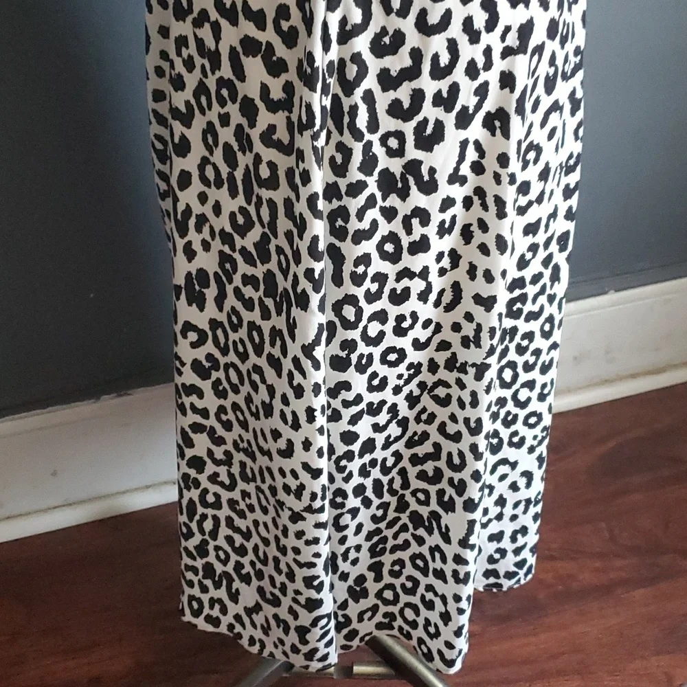 black white faux wrapped dress size s - Picture 7 of 11